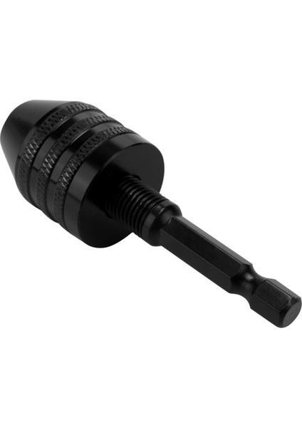 0,3-8 mm 1/4 Inç Anahtarsız Matkap Ucu Tornavida Darbeli Sürücü Adaptörü Altıgen Şaftlı Matkap Öğütücü Hızlı Değişim Adaptörü Dönüştürme -Siyah (Yurt Dışından)