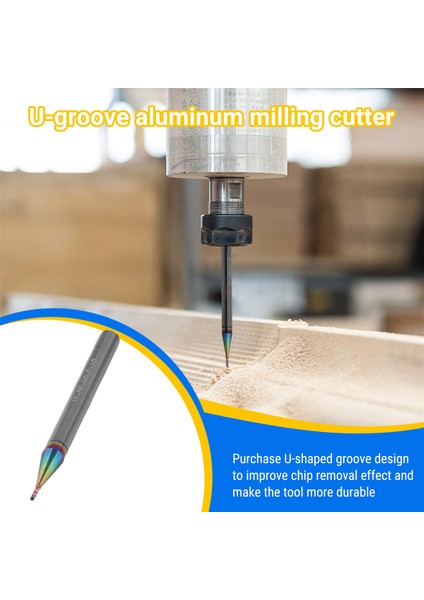 Karbür Freze Kesici 3 Flüt Tungsten Uç Freze Cnc Aracı Fiberglas Akrilik Ahşap Bakır Ağaç Işleme Araçları D1XD4X50L (Yurt Dışından) fırsatları