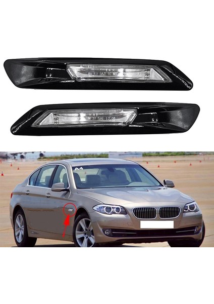 Araba Ön Yan Işaretleyici Işık Çamurluk Işık Bmw 5 Serisi Için F10 F11 F18 2011 2012 2013 63137154168 63137154170 (Yurt Dışından) fiyatları