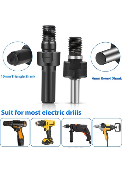 Matkap Açı Taşlama Adaptörü, 6MM/10MM Arbor Mandrel Adaptörü Flanş Somunu Parça Seti ve 2 Anahtar Anahtarı (Yurt Dışından)