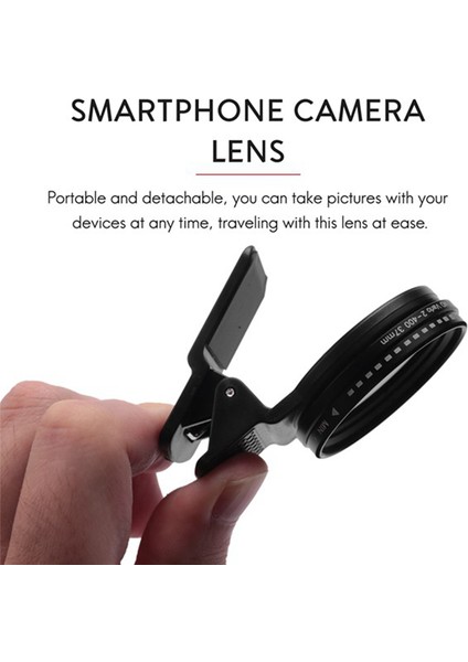 37MM Ayarlanabilir Nd Filtre ND2-400 Orta Gri Aynalı Cep Telefonu Kamera Lensi (Yurt Dışından) fiyatları