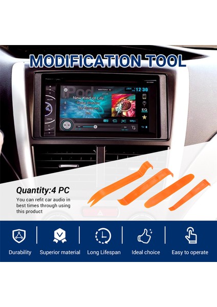 Otomatik Kapı Sökme Kaldırma Araçları Seti Trim Panel Klipsi Işıklar Radyo Ses Sistemi Araba Için (Yurt Dışından)