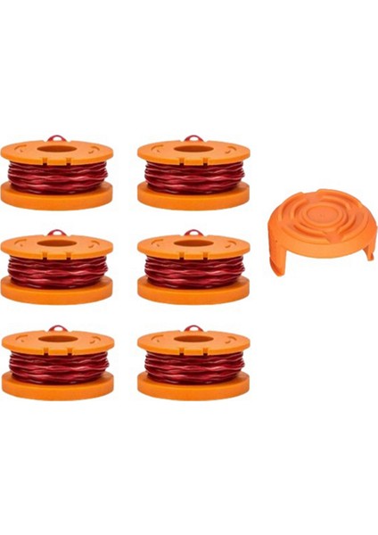 Trimmer Makaraları Kapak Seti Worx Biçme Makinesi WA0010 Makarası WA6531 Misina Kapağı Alet Parçaları Için Uygun (Yurt Dışından)