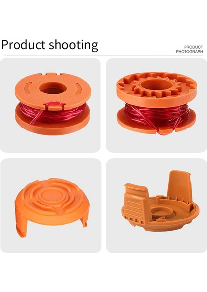 Trimmer Makaraları Kapak Seti Worx Biçme Makinesi WA0010 Makarası WA6531 Misina Kapağı Alet Parçaları Için Uygun (Yurt Dışından) fiyatları