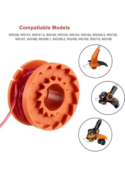 Trimmer Makaraları Kapak Seti Worx Biçme Makinesi WA0010 Makarası WA6531 Misina Kapağı Alet Parçaları Için Uygun (Yurt Dışından) indirimleri