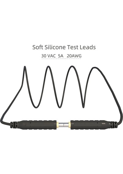 6 Adet Manyetik Test Kabloları Silikon Yumuşak Esnek Jumper Test Kabloları 30VAC 5A 3.3ft T10005 Sensörler Anahtarlar (Yurt Dışından)