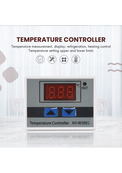 220V Dijital LED Sıcaklık Kontrol Cihazı 10A Termostat Kontrol Anahtarı Probu Yeni (Yurt Dışından)