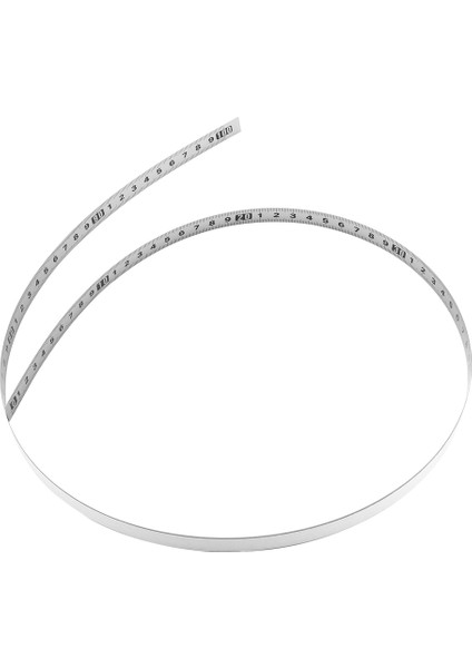 Paslanmaz Çelik Yapışkanlı Ölçek Hassas Ahşap Işleme Kılavuz Rayı Kendinden Yapışkanlı Bant Ölçüsü Metal Cetvel Yapıştırıcılı, C-100CM (Yurt Dışından)
