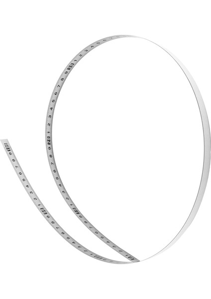 Paslanmaz Çelik Yapışkanlı Ölçek Hassas Ahşap Işleme Kılavuz Rayı Kendinden Yapışkanlı Bant Ölçüsü Metal Cetvel Yapıştırıcılı, C-100CM (Yurt Dışından)