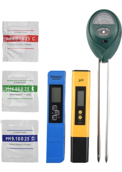 3 Paket Ph Ölçer Tds Ppm Ölçer ve 3'ü 1 Arada Toprak Ph Test Cihazı Ph/ec Dijital Kit Ev, Bahçe, Çim, Çiftlik Için (Yurt Dışından) modelleri
