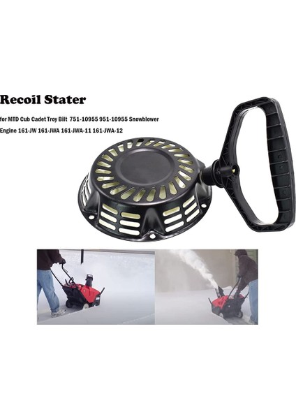 951-10955 751-10955 Mtd Cub Cadet Troy Bilt Yard Makineleri Kar Üfleyici Için Geri Tepmeli Marş Motoru 161-JW 161-JWA 161-JWA-11 161 (Yurt Dışından)