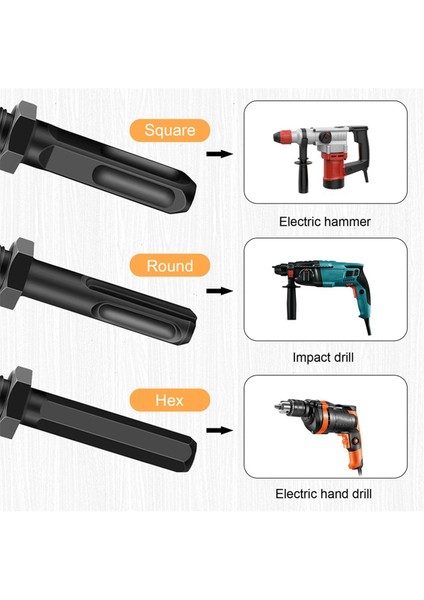 Yakacak Odun Kütük Ayırıcı 42MM+32MM, Odun Ayırıcı Kütük Uçları Yakacak Odun Ayrılabilir Matkap Ucu Siyah Çelik Altıgen Şaft Vida Konisi (Yurt Dışından)