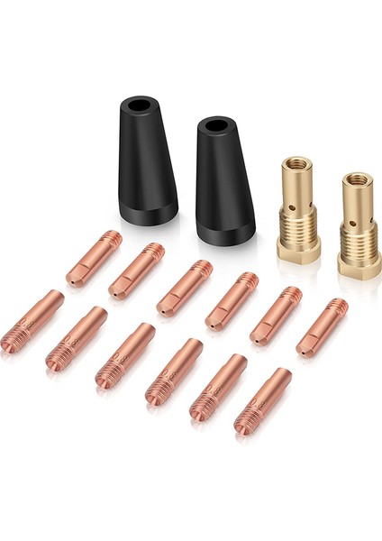 16 Adet Akı Çekirdekli Gazsız Nozul Uçları Kiti K3493-1, 0,030 Inç Temas Uçları ve Century FC90/80GL Titanyumlu Gaz Difüzörleri (Yurt Dışından)