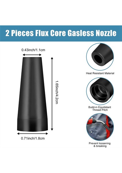 16 Adet Akı Çekirdekli Gazsız Nozul Uçları Kiti K3493-1, 0,030 Inç Temas Uçları ve Century FC90/80GL Titanyumlu Gaz Difüzörleri (Yurt Dışından) modelleri