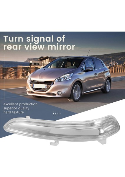 Sağ Yan Kanat Kapı Dikiz Aynası Dönüş Sinyali Gösterge Işığı Lens Kapağı 1607512680 Peugeot 208 2008-2017 Için (Yurt Dışından) indirimleri