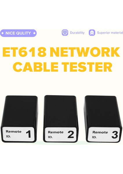 ET618 LCD Ekranlı Ağ Kablosu Test Cihazı Analog Dijital Arama Poe Test Kablosu Kablo Haritası Test Cihazı Kimlik Eşleme Aracı (A) (Yurt Dışından) fırsatları