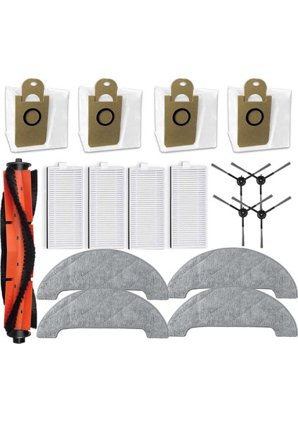 Imou Rv1 Pro, Rv1 Pro Max Yedek Parça Aksesuarları Ana Yan Fırça Hepa Filtre Paspas Bezi Toz Torbası (Yurt Dışından)