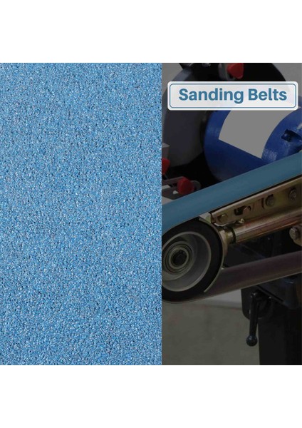 Adet 2 x 72 Inç 120 Grit Zirkonyum Zımpara Bantları Metal Taşlama Cilalama (Yurt Dışından)