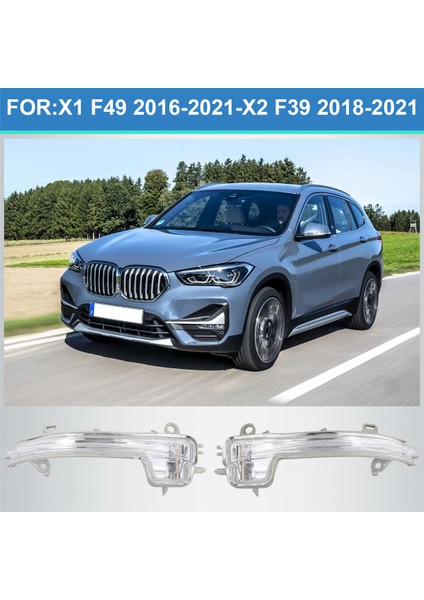 1 Çift Dikiz Aynası Işığı 63137377963 63137377964 Bmw X2 F39 X1 F49 16-21 Yan Kapı Aynası Dönüş Gösterge Lambası (Yurt Dışından) fırsatları