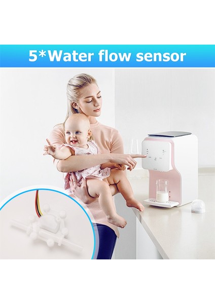 5 Adet Su Akış Sensörü DC5V Akış Ölçer Hall 0.25-2.5l/dak Su Kontrol Sıvı Akış Sensörü Su Dağıtıcıları Için Anahtar (Yurt Dışından)