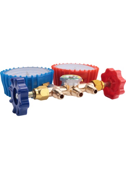 Soğutucu Manifold Ölçer Seti R12 R22 R404A Için Hortum ve Kancalı Klima Aletleri (Yurt Dışından)