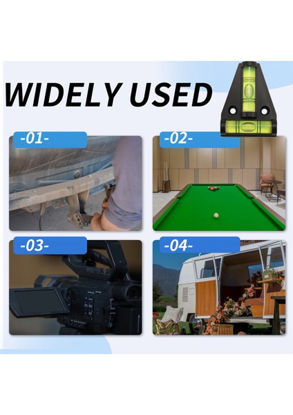 6 Paket Rv T Seviyesi, 2 Yollu T Tipi Çapraz Kontrol Kabarcık Seviyesi Karavan Rv Kamp Römork Motorhome Makineleri Tekne Için (Yurt Dışından)