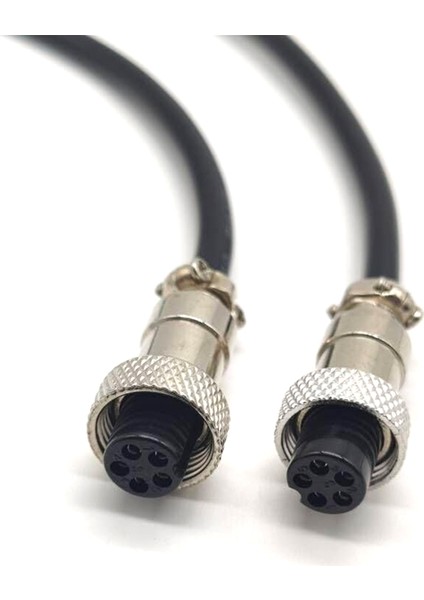 GX16 Havacılık Bağlantı Kablosu Dişi 5pin Havacılık Uzatma Kablosu 1m Saf Bakır Konnektör (Yurt Dışından)