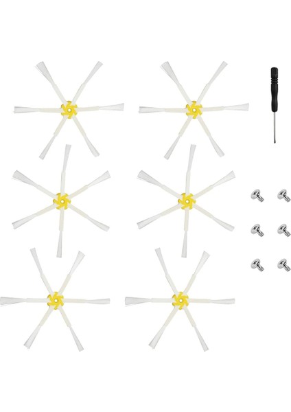 Irobot Roomba 600/700/500 Için 6 Köşe Yan Fırça Aksesuarları, Yan Fırça Aksesuarları Yedek Parçaları (Yurt Dışından)