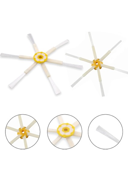 Irobot Roomba 600/700/500 Için 6 Köşe Yan Fırça Aksesuarları, Yan Fırça Aksesuarları Yedek Parçaları (Yurt Dışından) fırsatları