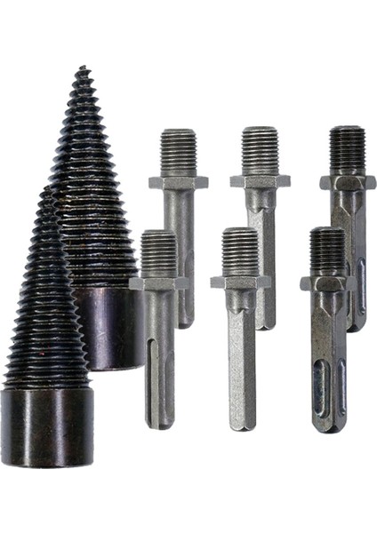 Bölünmüş Matkap Ucu, Easysplit Matkap Ucu, Kolay Bölünebilir Matkap Ucu, Ahşap Kütük Matkap Ucu Çelik Yakacak Odun Bölücü (32/42MM) (Yurt Dışından)