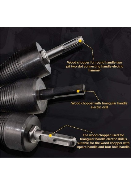 Bölünmüş Matkap Ucu, Easysplit Matkap Ucu, Kolay Bölünebilir Matkap Ucu, Ahşap Kütük Matkap Ucu Çelik Yakacak Odun Bölücü (32/42MM) (Yurt Dışından)