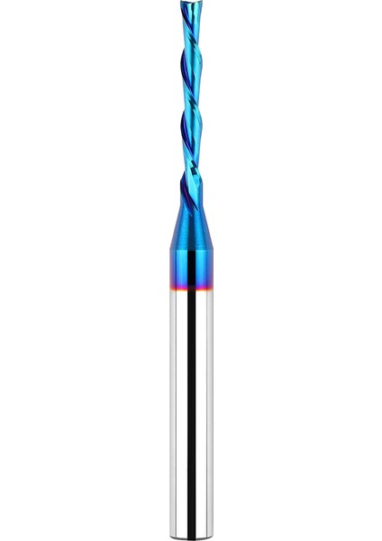 Aşağı Kesim Spiral Freze Ucu 1/4 Inç Şaft, 1/8 Inç Kesme Çapı, Ahşap Kesim, Oyma Için Ekstra Uzun 3 Inç Katı Karbür (Yurt Dışından)