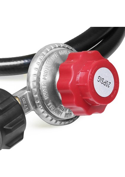 Yüksek Basınçlı Propan 0-20 Psi Ayarlanabilir Regülatör 4ft Qcc1/tip1 Hortumlu - Propan Brülörü Hindi Kızartma Makinesi Tütsüleme Makinesi ve Daha Fazla Cihaz Için Uygundur (Yurt Dışından)
