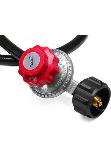 Yüksek Basınçlı Propan 0-20 Psi Ayarlanabilir Regülatör 4ft Qcc1/tip1 Hortumlu - Propan Brülörü Hindi Kızartma Makinesi Tütsüleme Makinesi ve Daha Fazla Cihaz Için Uygundur (Yurt Dışından)