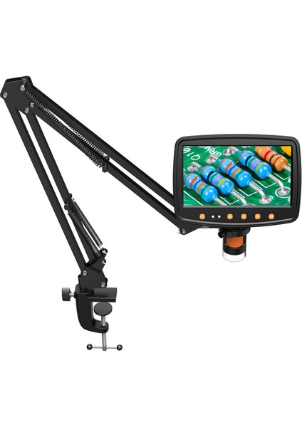 Rıevbcau Esnek Mikroskop Kol Standı, Ayarlanabilir Metal Braket Madeni Para Mikroskop Montajı Dm4 Dm7 Dm9 ile Uyumlu (Yurt Dışından)
