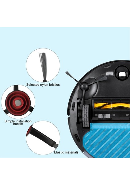 Ecovacs Deebot N8/n8+/n8 Pro/n8 Pro+/t8/t8+/t8/t9/t9+/ozmo 950/920 Için Aksesuarlar Ana Fırça Filtreleri Yan Fırçalar (Yurt Dışından) fırsatları
