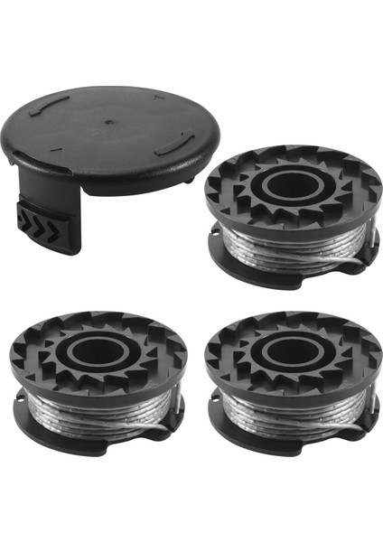 3 Paket Misinalı Kesme Makinesi F016800569 Makara Misinası ve F016F04557 Makara Kapağı Bosch Easy Grass Cut Art 23SL 26SL Için (Yurt Dışından)