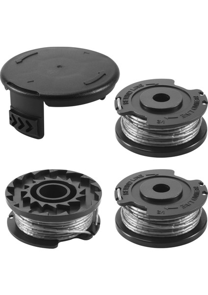 3 Paket Misinalı Kesme Makinesi F016800569 Makara Misinası ve F016F04557 Makara Kapağı Bosch Easy Grass Cut Art 23SL 26SL Için (Yurt Dışından)