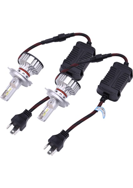 F2 H4 LED Araba Farı LED Canbus 72W 12000LM 6500K Otomatik Far Sis Lambası Ampulleri (Yurt Dışından)