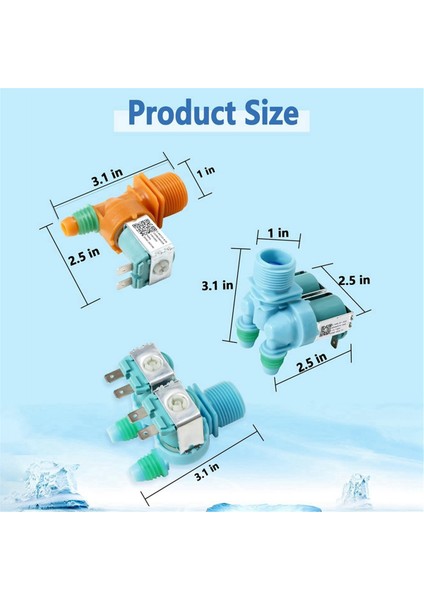 DC62-00311F&DC62-30314V Samsung Çamaşır Makinesi Için Çamaşır Makinesi Su Giriş Vanası, AP5966624 PS11719654 EAP11719654'Ü Değiştirin (Yurt Dışından) fiyatları