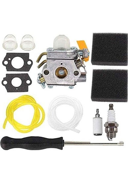 25CC 26CC 30CC 46CC Ryobi Homelite Çit Budama Makinesi Zama C1U-H60 Karbüratör Için Hava Filtresi Seti ile 308054012 Karbüratör (Yurt Dışından)
