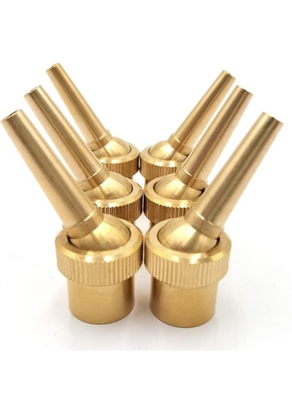 6 Adet 1/2 Inç DN15 Pirinç Çeşme Nozulu Ayarlanabilir Yön Jet Su Püskürtme Başlığı Peyzaj Kullanımı Için (Yurt Dışından)