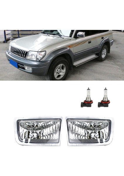 Araba Ön Sol Sağ Tampon Sis Farları Montajı Ampullü Sis Farı Toyota Land Cruiser Prado 90 FJ90 3400 96-03 (Yurt Dışından) fırsatları