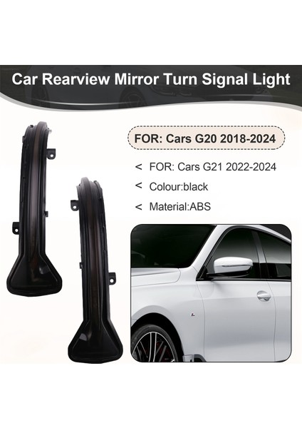 Araba Dikiz Aynası Dönüş Sinyal Lambası LED Dinamik Gösterge Işıkları Bmw G20 2018-2024 G21 2022-2024 Lhd (Yurt Dışından) fırsatları