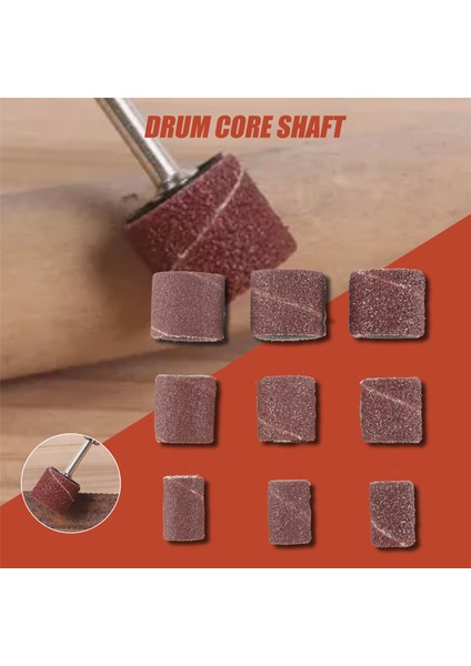 307 Parça Tambur Zımpara Seti Zımpara Tamburu Kiti 300 Parça Zımpara Bant Kovanları (80 /120 /240) + Dremel Döner Alet Için 6 Parça Tambur Mandrel (2.35 Mm/3.17 Mm) + 1 Kombine Anahtar (Yurt Dışından) fırsatları