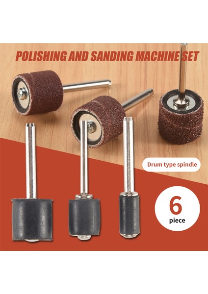307 Parça Tambur Zımpara Seti Zımpara Tamburu Kiti 300 Parça Zımpara Bant Kovanları (80 /120 /240) + Dremel Döner Alet Için 6 Parça Tambur Mandrel (2.35 Mm/3.17 Mm) + 1 Kombine Anahtar (Yurt Dışından) indirimleri
