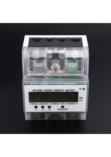3 Faz 4 Kablolu Enerji Ölçer 220/380V 20-80A Enerji Tüketimi Kwh Ölçer Ray Montajı Dijital Elektrik Güç Ölçer (Yurt Dışından) fırsatları
