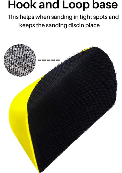 5 Inç El Zımpara Bloğu Kanca ve Halka Zımpara Kağıdı El Pedi Cila Pedi Aşındırıcı Aletler (Yurt Dışından) fırsatları