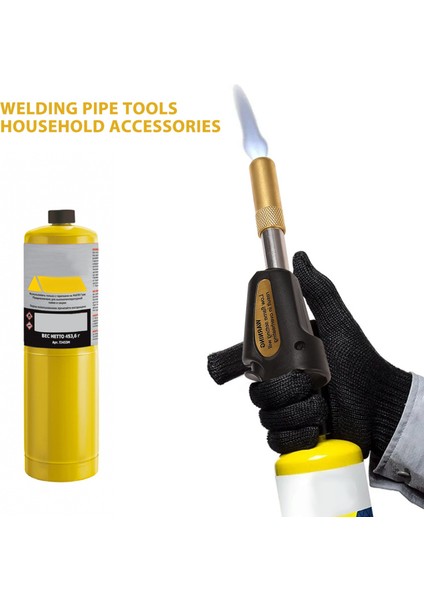 Turbo Torch Uçları Gazlı Kendiliğinden Tutuşmalı Turbo Torch Regülatörü Lehimleme Kaynak Sıhhi Tesisat Aleti Ev Aksesuarları (Yurt Dışından)