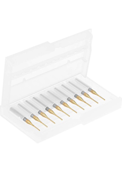 10 Adet Titanyum Kaplama Karbür Uçlu Freze Gravür Freze Kesici Cnc Yönlendirici Uçları Pcb Makinesi Için, 1/8 Inç Şaft 1mm (Yurt Dışından) indirimleri